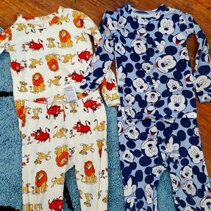Gap disney organic pajama sets